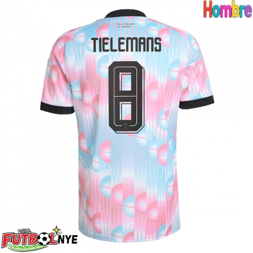 Camiseta Bélgica Youri Tielemans #8 Visitante Equipación Mundial 2026 manga corta